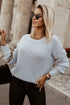 Cross Back Hollow-Out Sweater